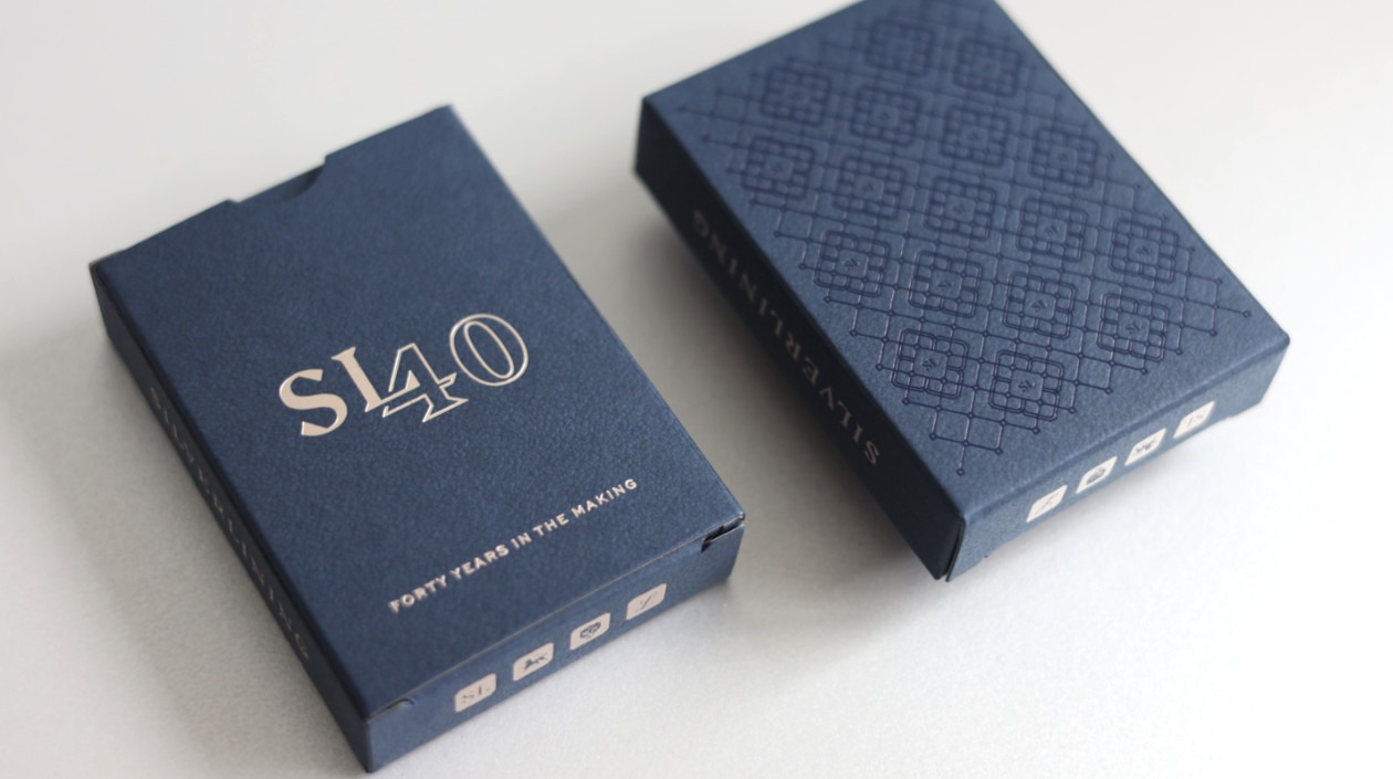 Siliver Lining Furniture Playing Card Tuckboxes double foiled