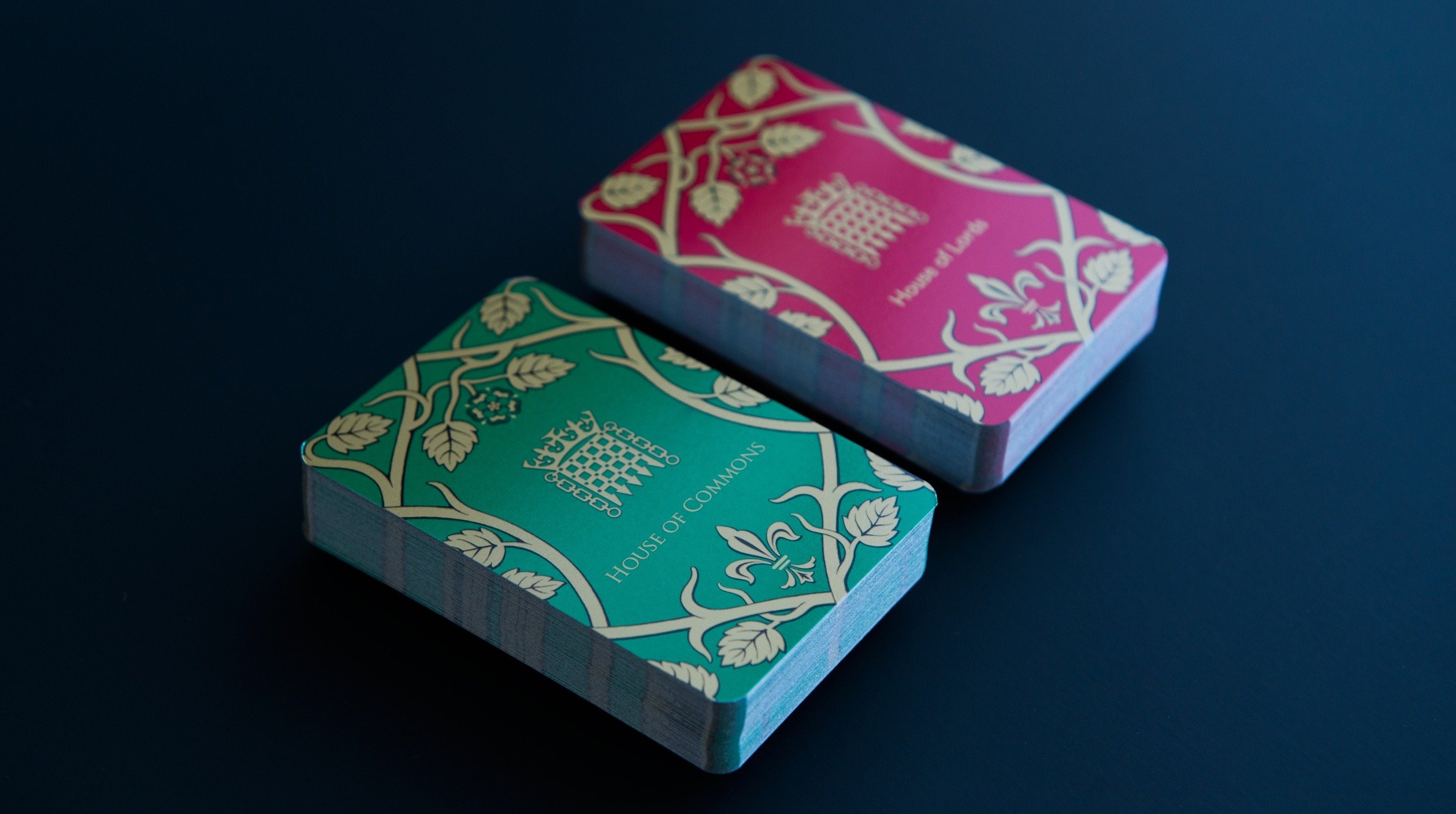 Luxury Personalised Playing Cards Hand Printed