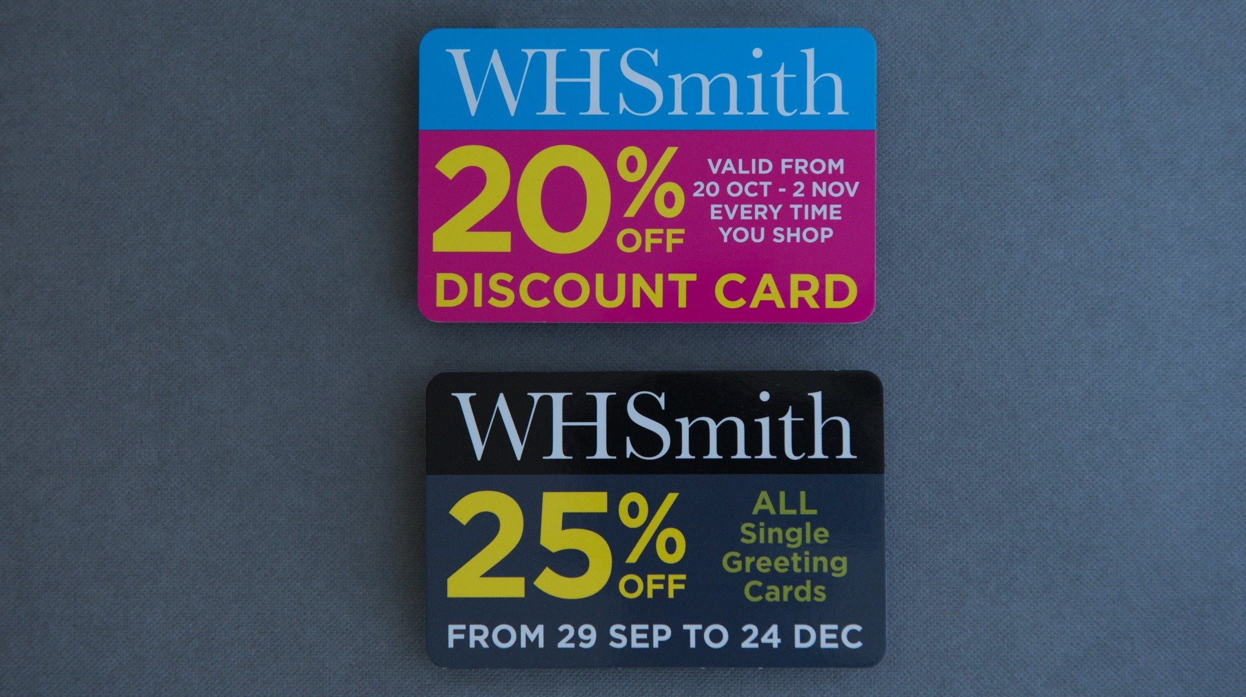 whsmith discount cards